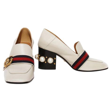 loafers gucci retro|gucci pearl heel loafer.